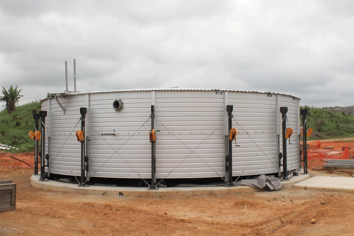 Installation of Prefabricated Tanks – Harmotech Engineering 